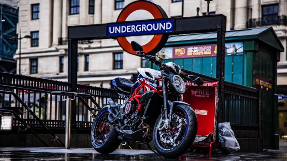 mv agusta dragster london special underground sign